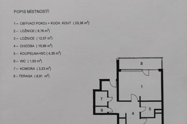 Pronájem bytu 3+kk 80 m², Teplická, Praha Pronájem bytu 3+kk 80 m², Teplická, Praha