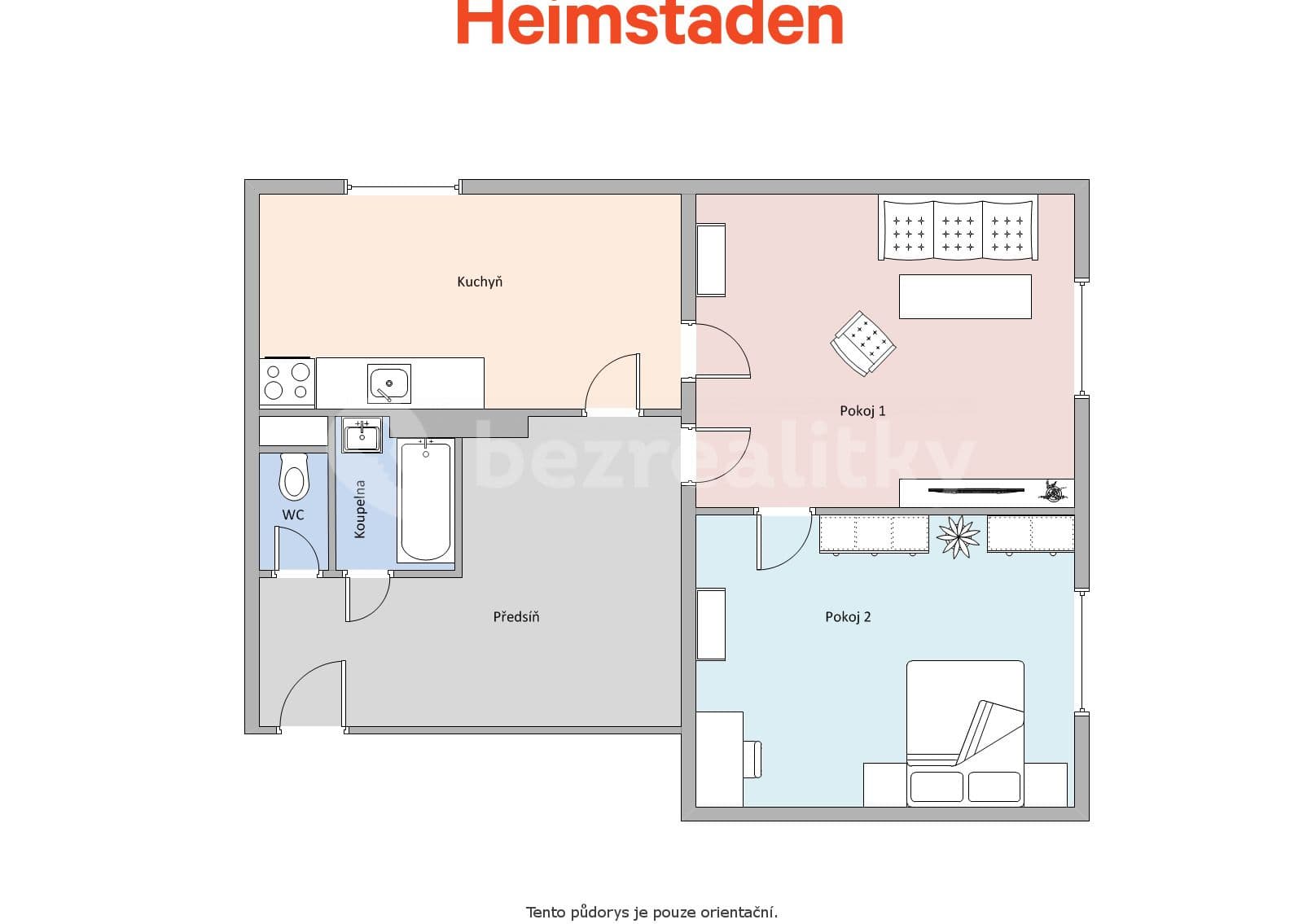 Pronájem bytu 2+1 54 m², Okružní, Havířov, Moravskoslezský kraj