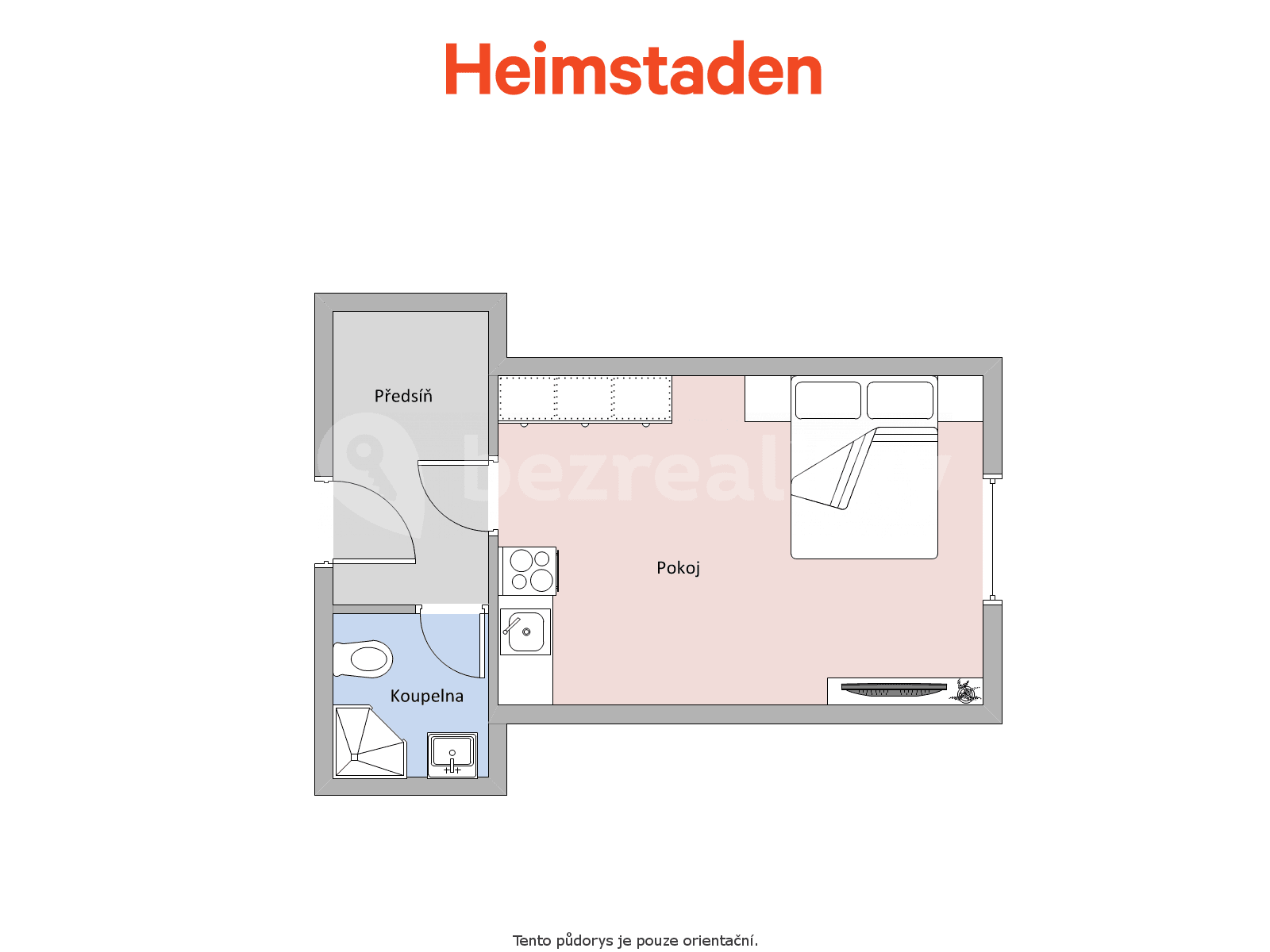 Pronájem bytu 1+kk 20 m², Hlavní třída, Havířov, Moravskoslezský kraj