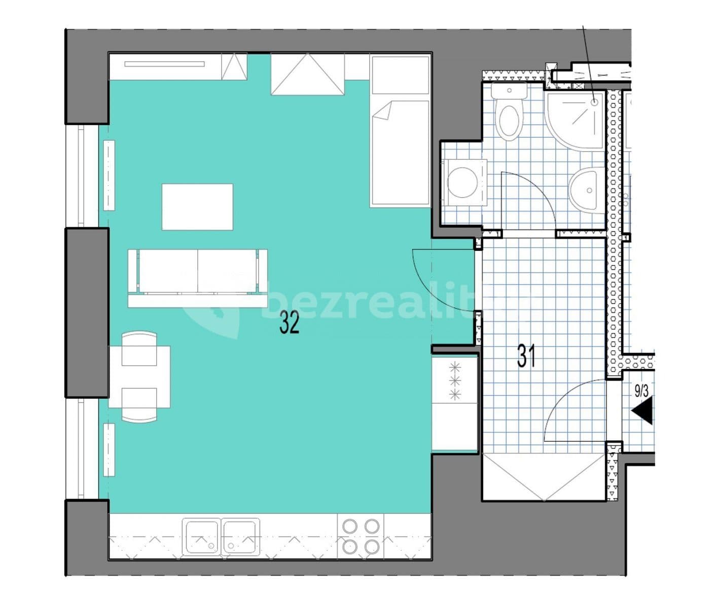 Pronájem bytu 1+kk 37 m², Hlavní třída, Havířov, Moravskoslezský kraj