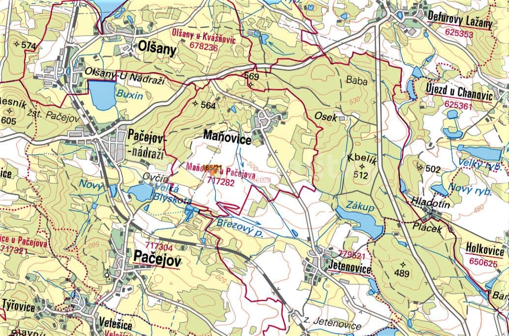 Prodej pozemku 1.429 m², Maňovice, Plzeňský kraj