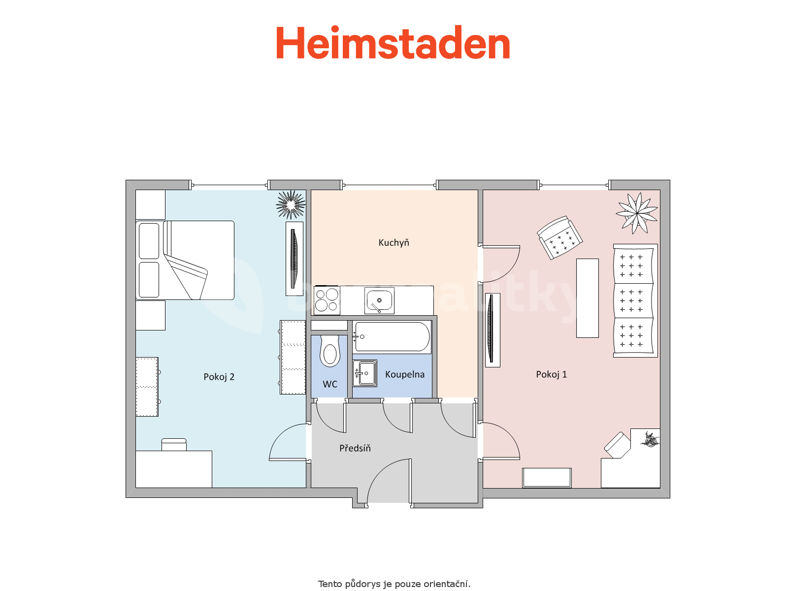 Pronájem bytu 2+1 48 m², Národní třída, Havířov, Moravskoslezský kraj