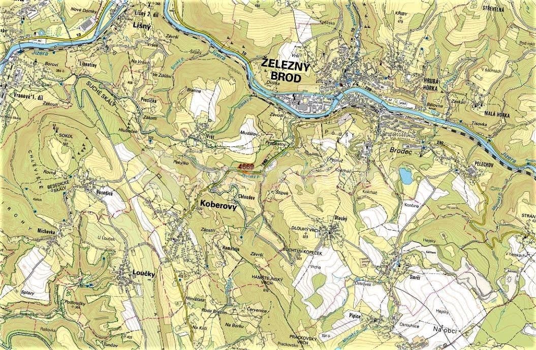 Prodej pozemku 437 m², Koberovy, Liberecký kraj