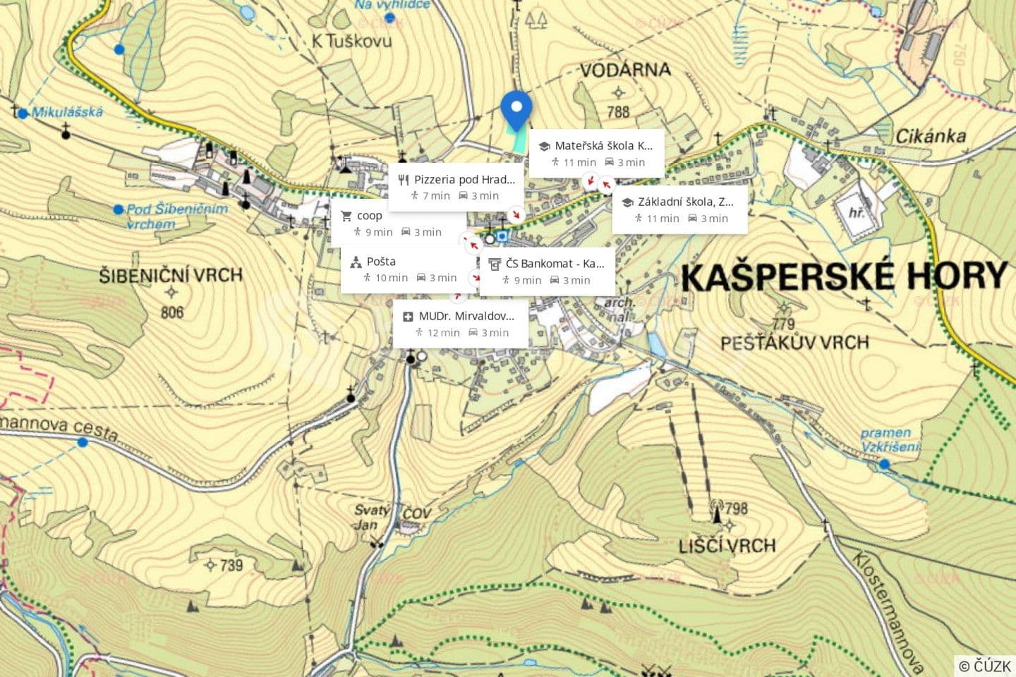 Prodej pozemku 1.800 m², Kašperské Hory, Plzeňský kraj