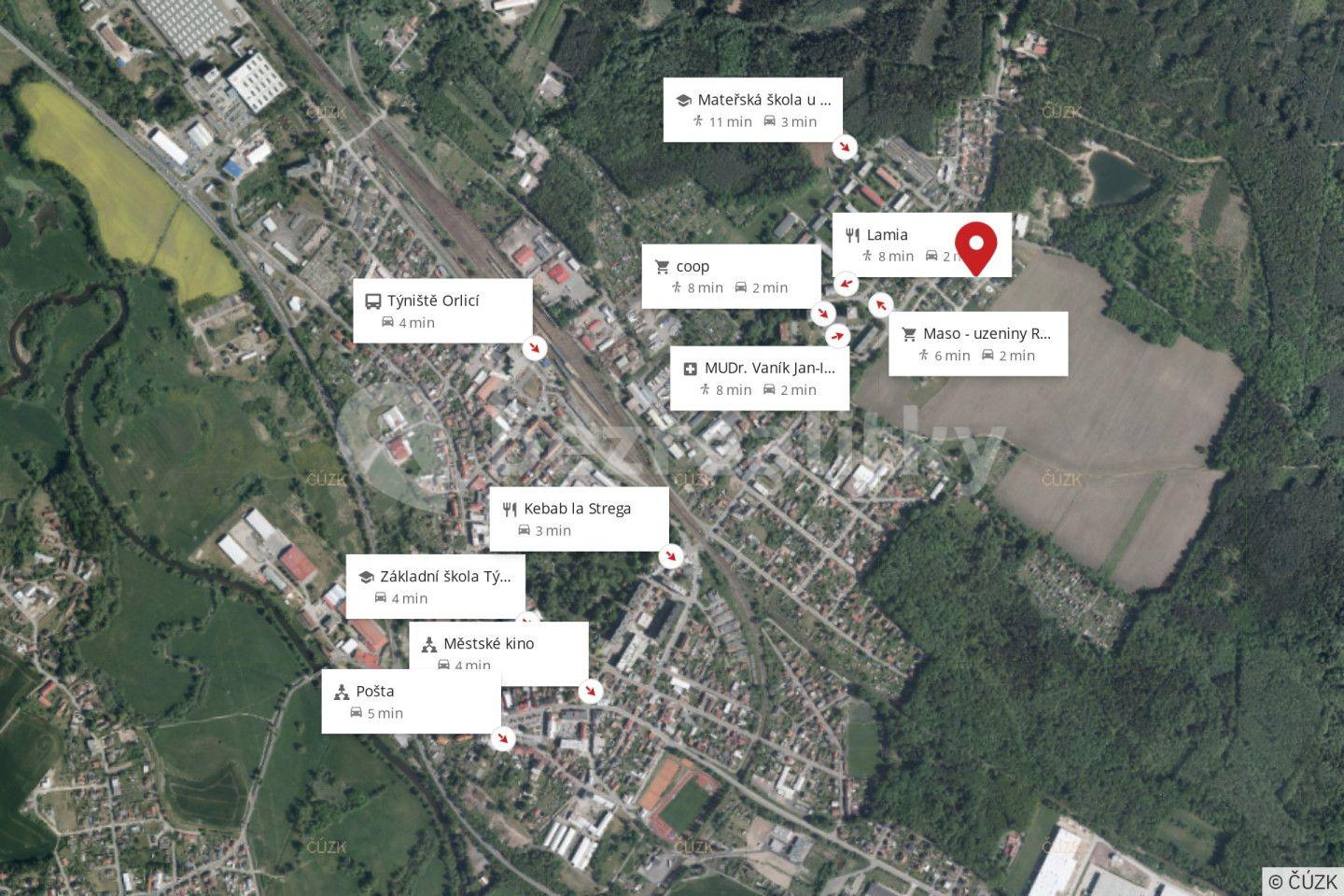 Prodej pozemku 752 m², Týniště nad Orlicí, Královéhradecký kraj
