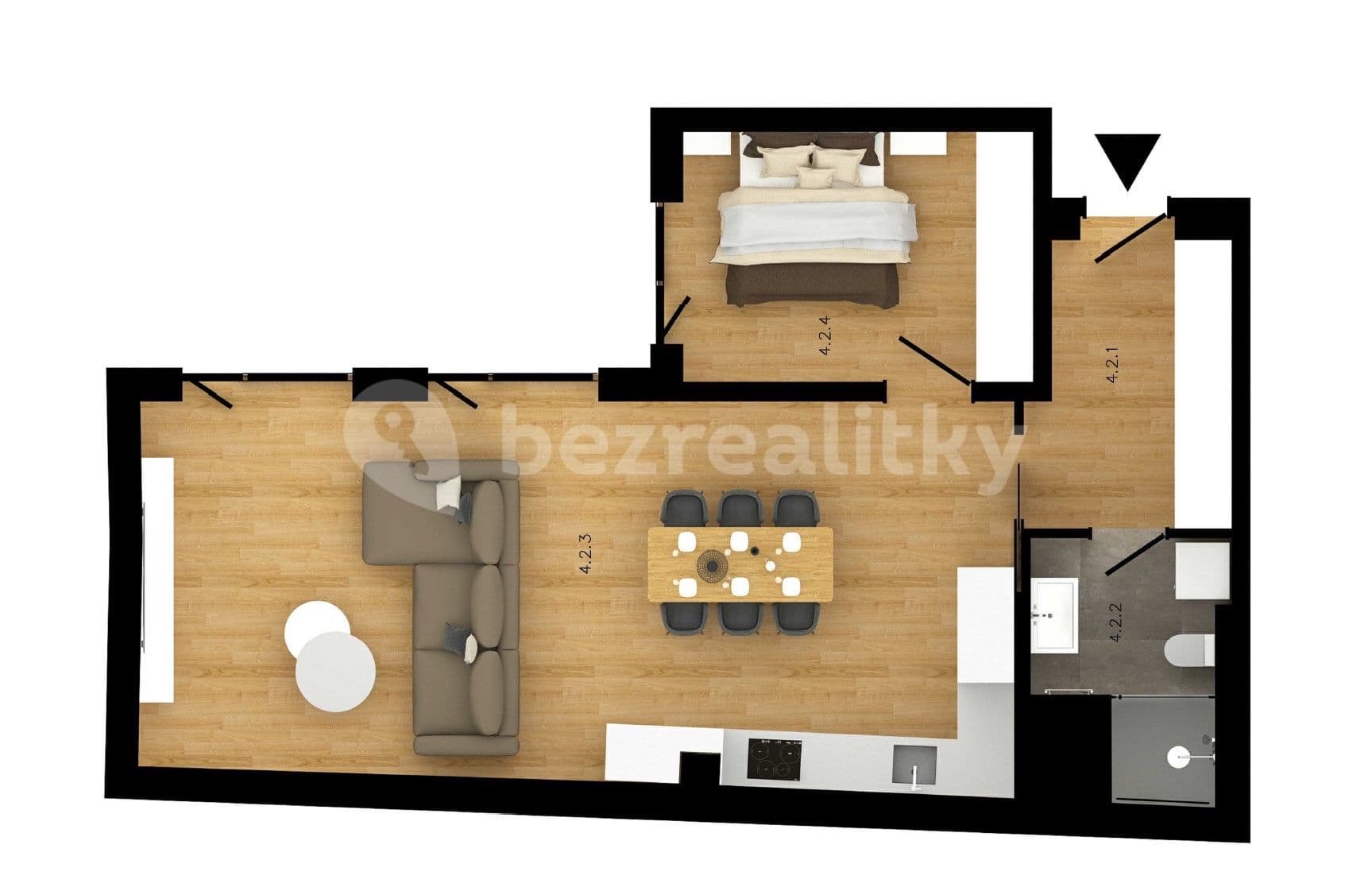 Pronájem bytu  50 m², Soukenická, Praha, Praha