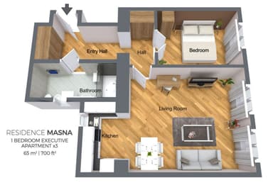 Pronájem bytu  65 m², Masná, Praha, Praha