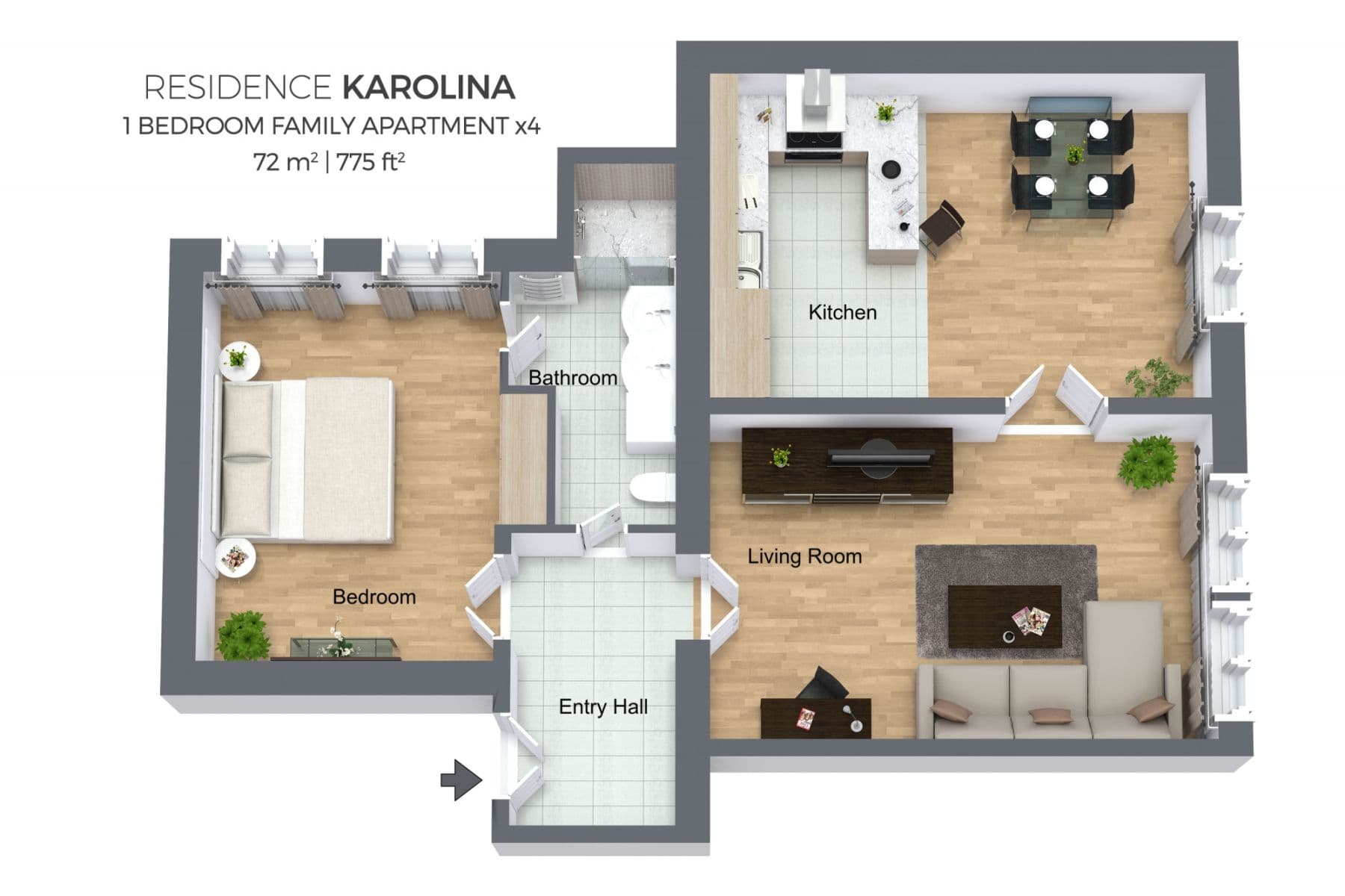 Pronájem bytu  72 m², Karoliny Světlé, Praha, Praha