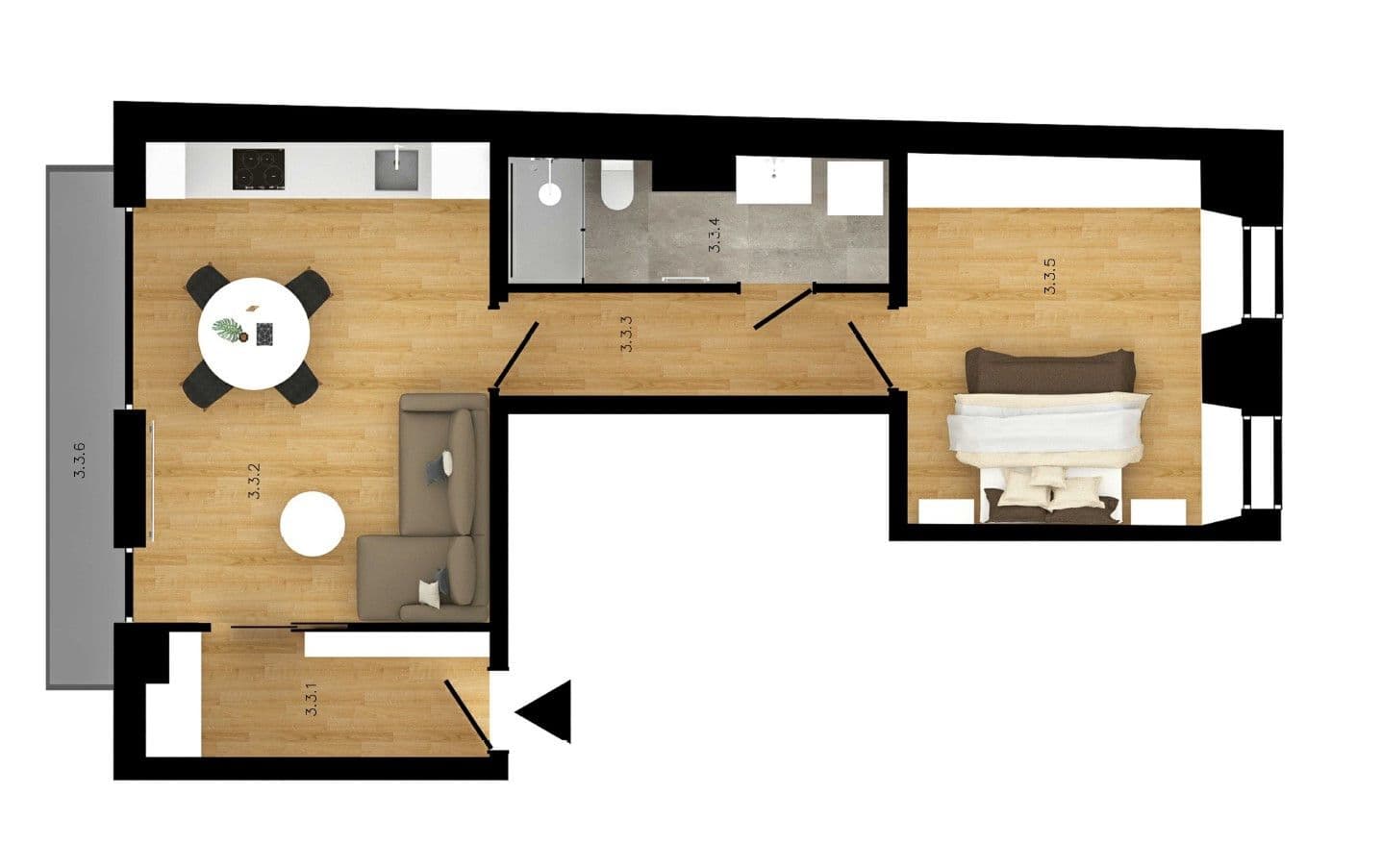 Pronájem bytu  50 m², Soukenická, Praha, Praha