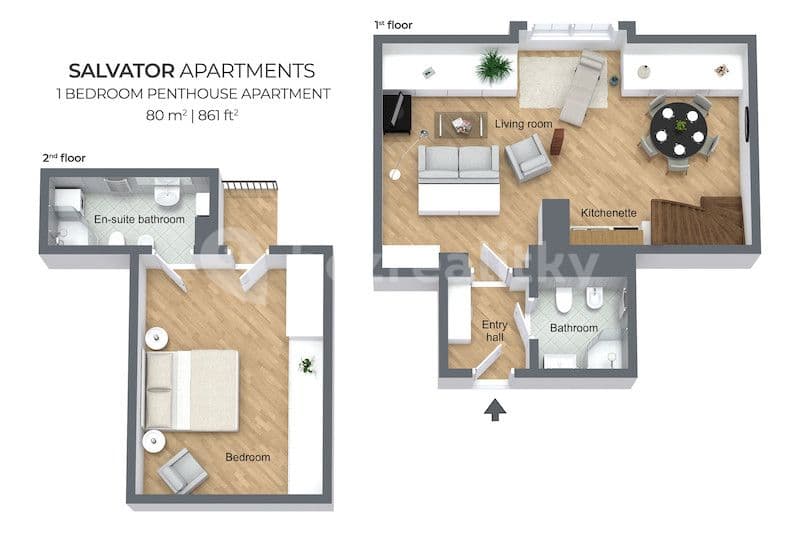 Pronájem bytu  80 m², Dušní, Praha, Praha
