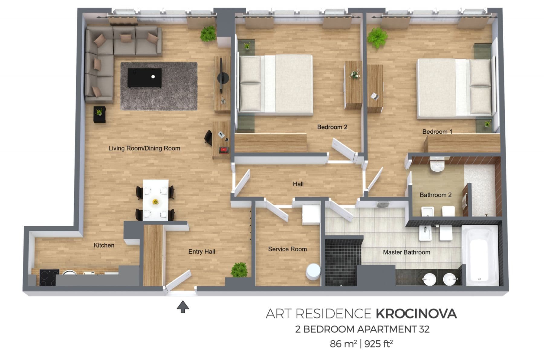 Pronájem bytu  86 m², Krocínova, Praha, Praha