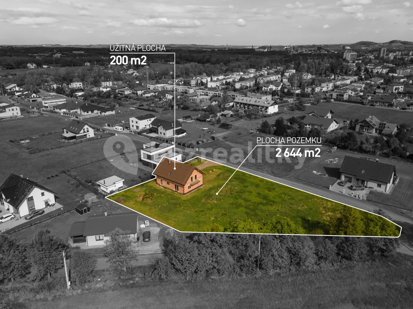 Prodej domu 200 m², pozemek 2.644 m², Slunečná, Třinec, Moravskoslezský kraj