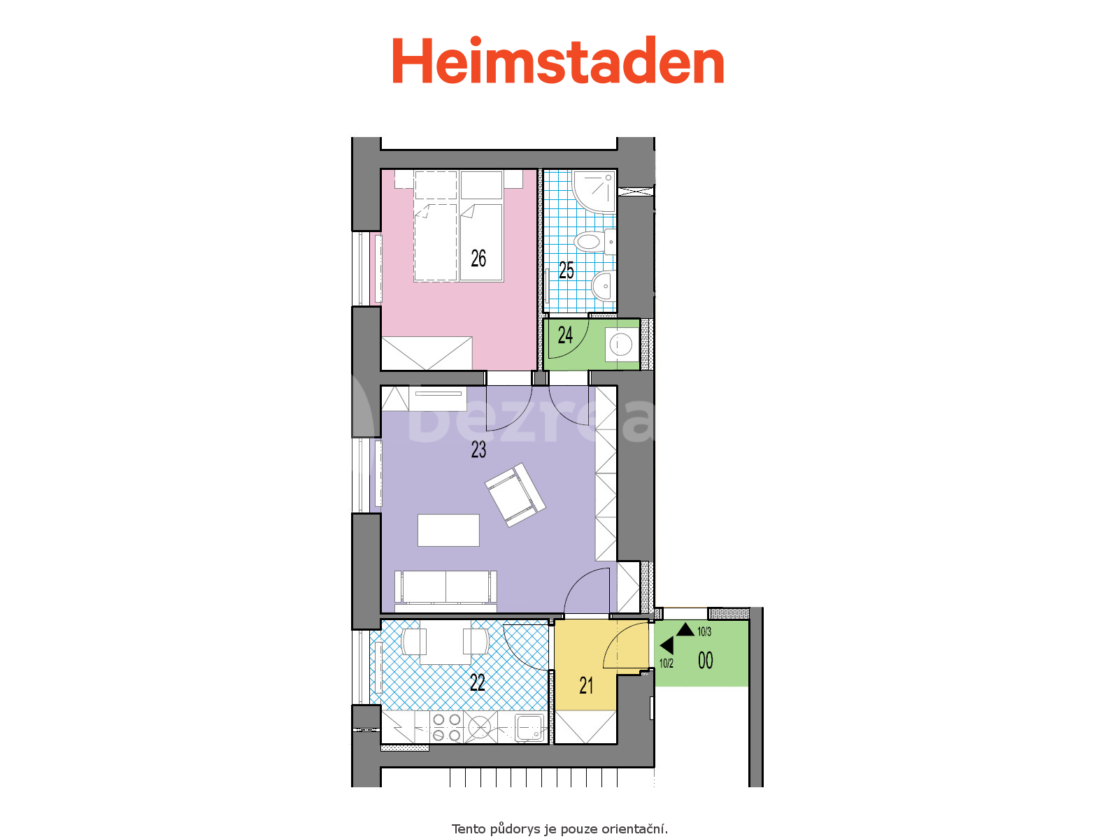 Pronájem bytu 2+1 47 m², nám. Republiky, Havířov, Moravskoslezský kraj