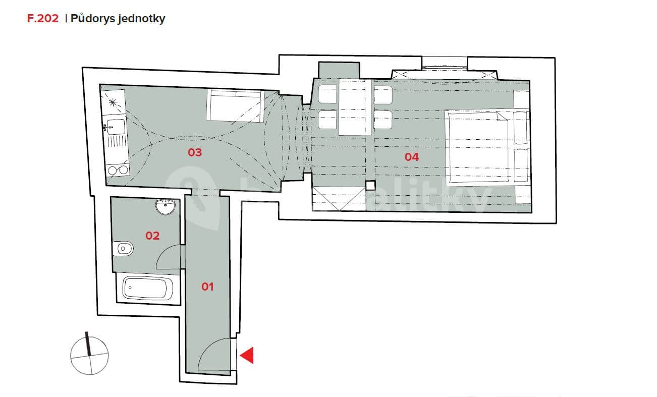 Pronájem bytu  35 m², Mostecká, Praha, Praha