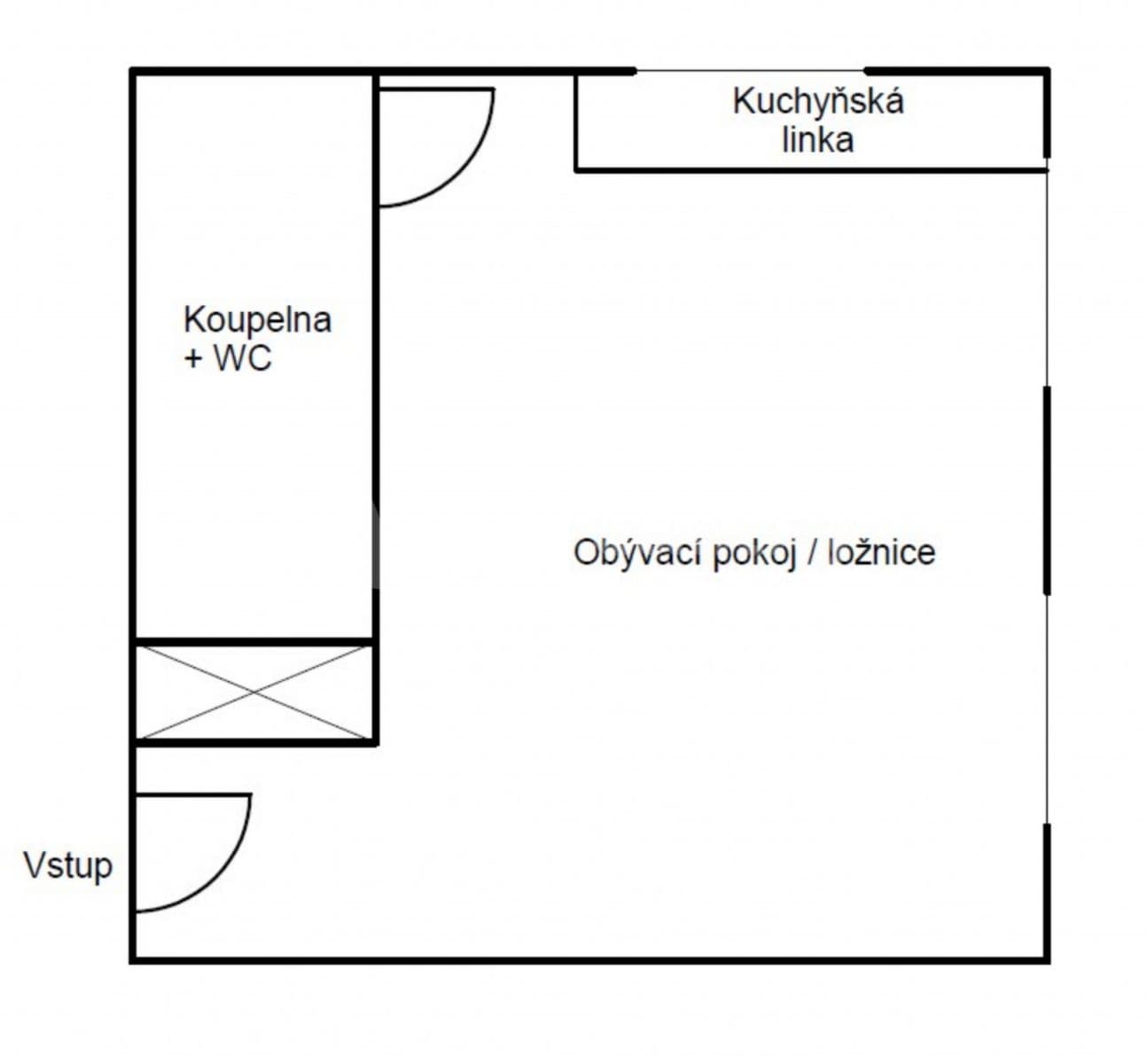 Pronájem bytu  20 m², Lesní, Mariánské Lázně, Karlovarský kraj