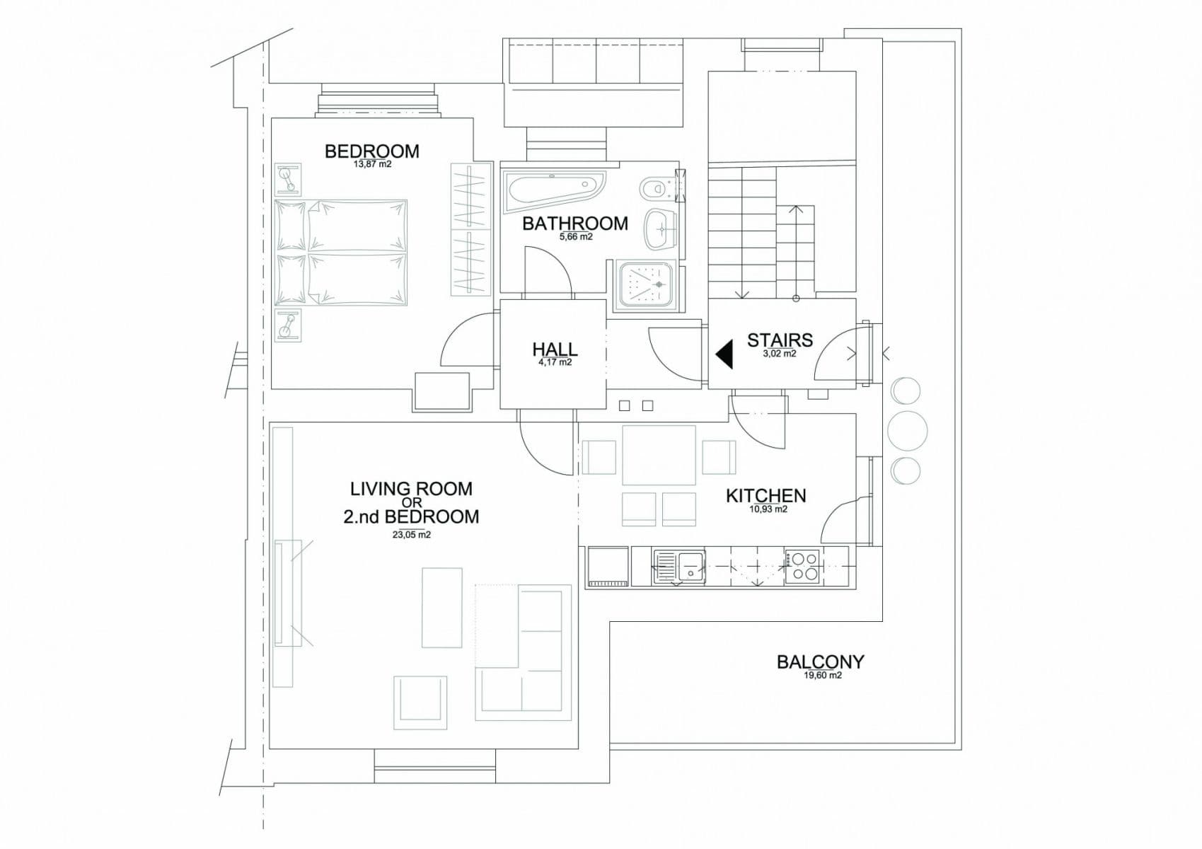 Pronájem bytu  61 m², Kosatcová, Praha, Praha