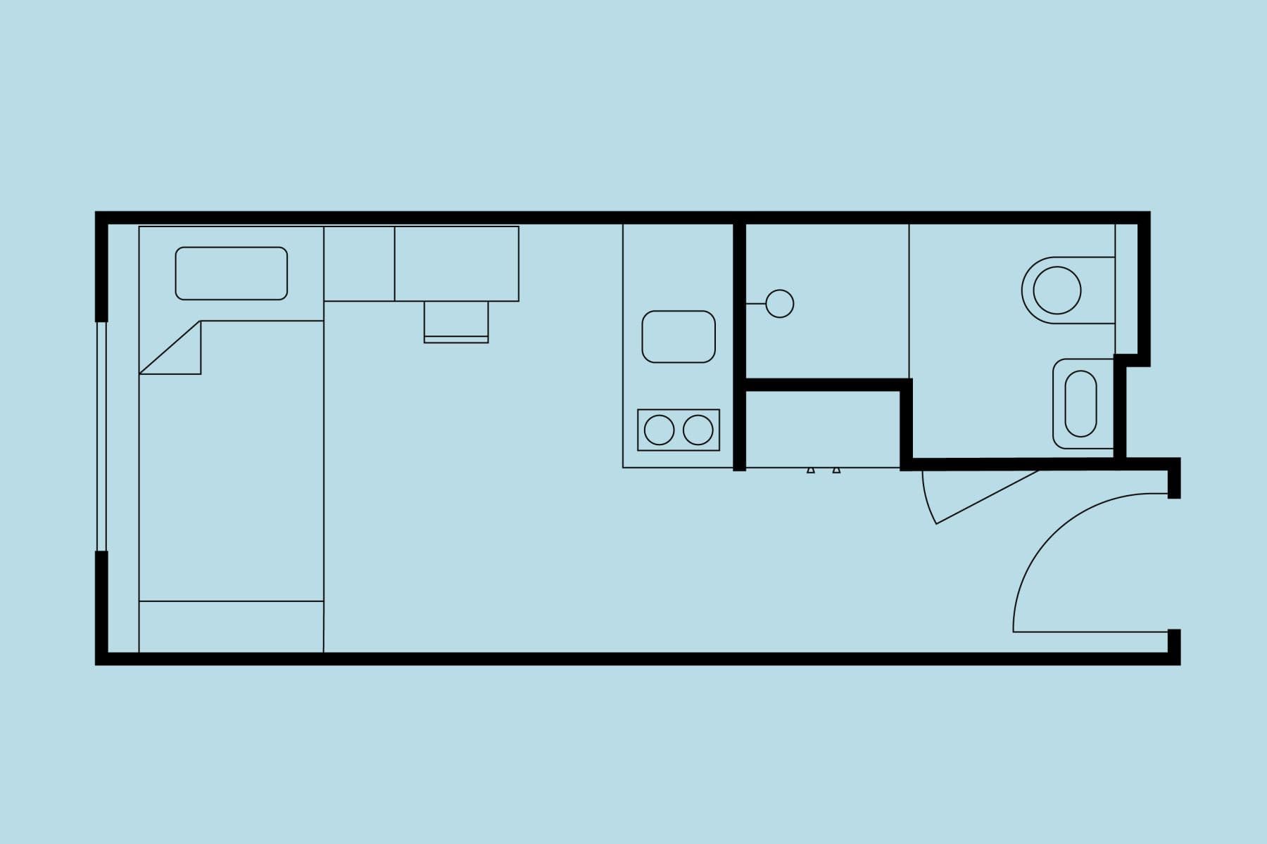 Pronájem bytu  14 m², Na Zátorách, Praha, Praha