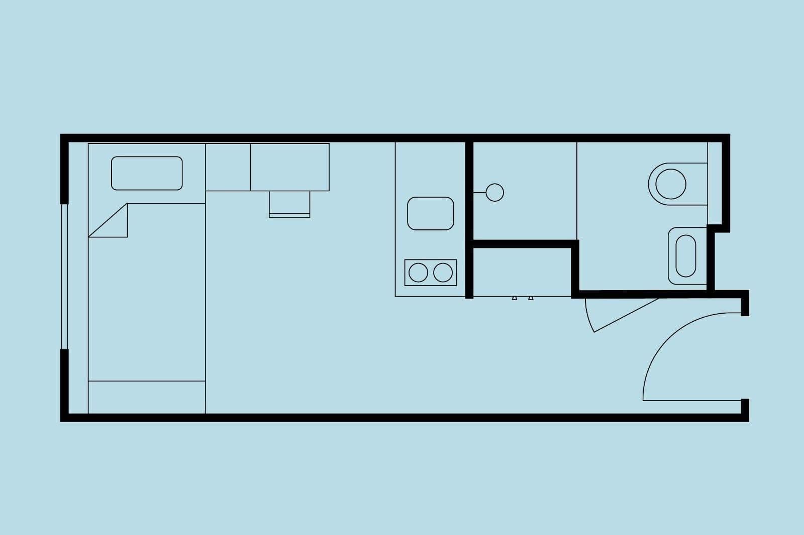 Pronájem bytu  17 m², Na Zátorách, Praha, Praha