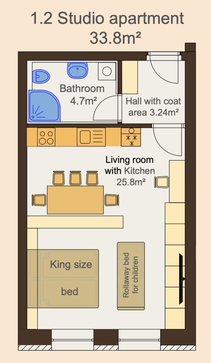 Pronájem bytu  34 m², Zbraslavská, Praha, Praha