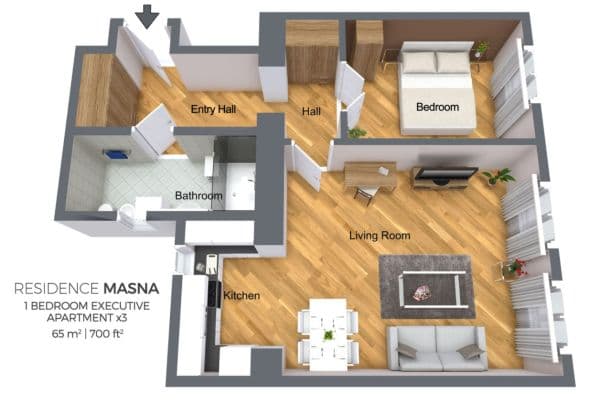 Pronájem bytu  65 m², Masná, Praha