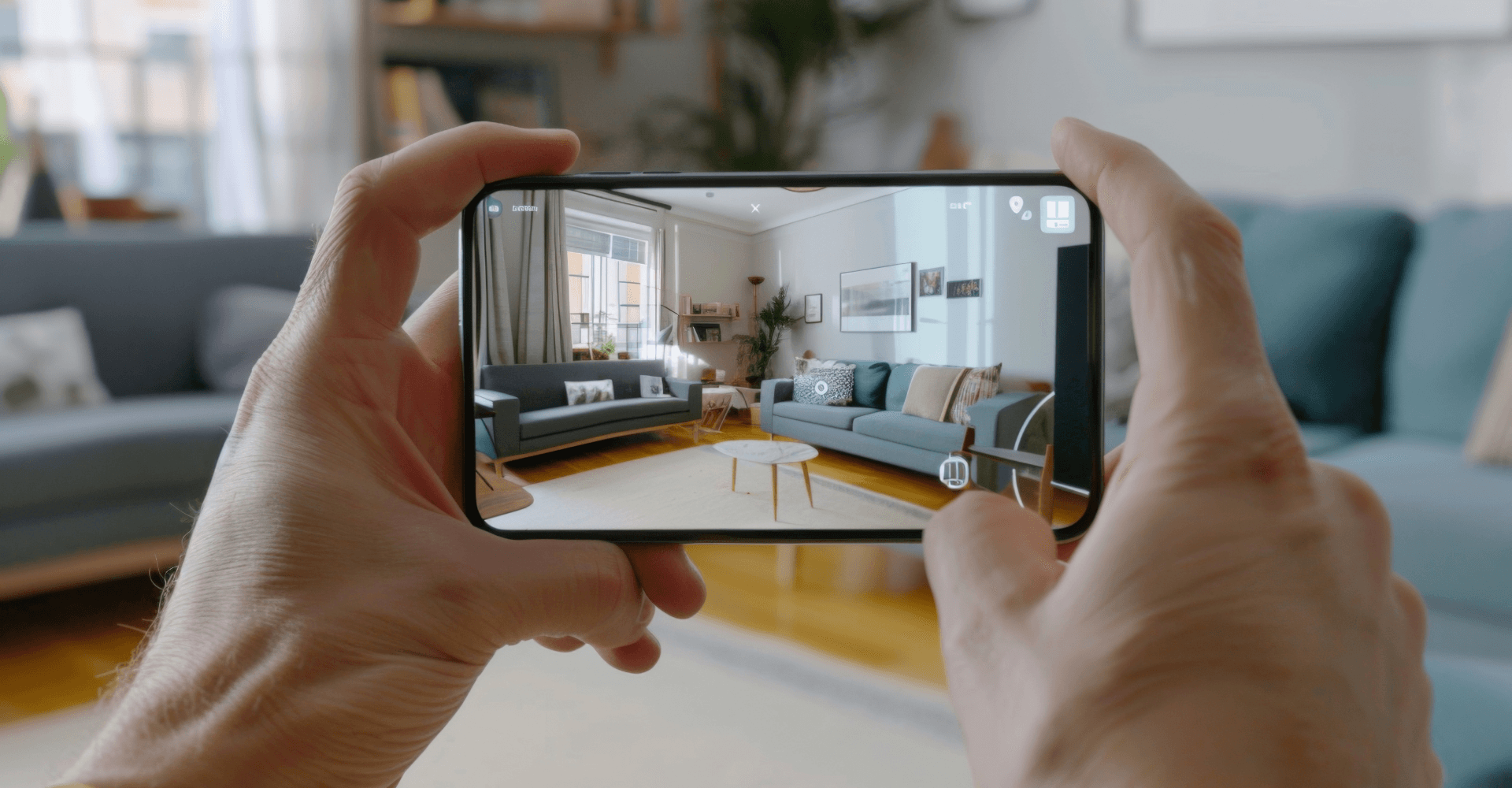 Virtuální prohlídku bytu můžete vytvořit také v mobilu. Výsledky ale nebudou tak kvalitní, jako s 360° kamerou.
