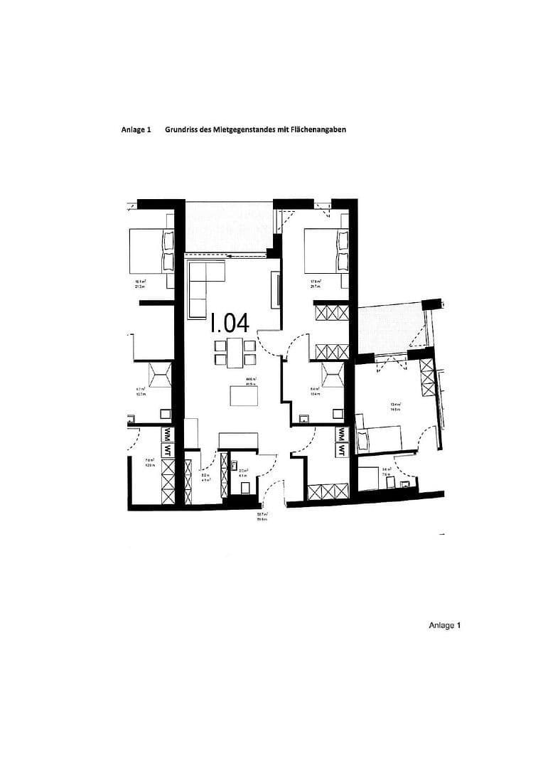 Pronájem bytu 2+1 79 m², Petersberg, Hessen Pronájem bytu 2+1 79 m², Petersberg, Hessen