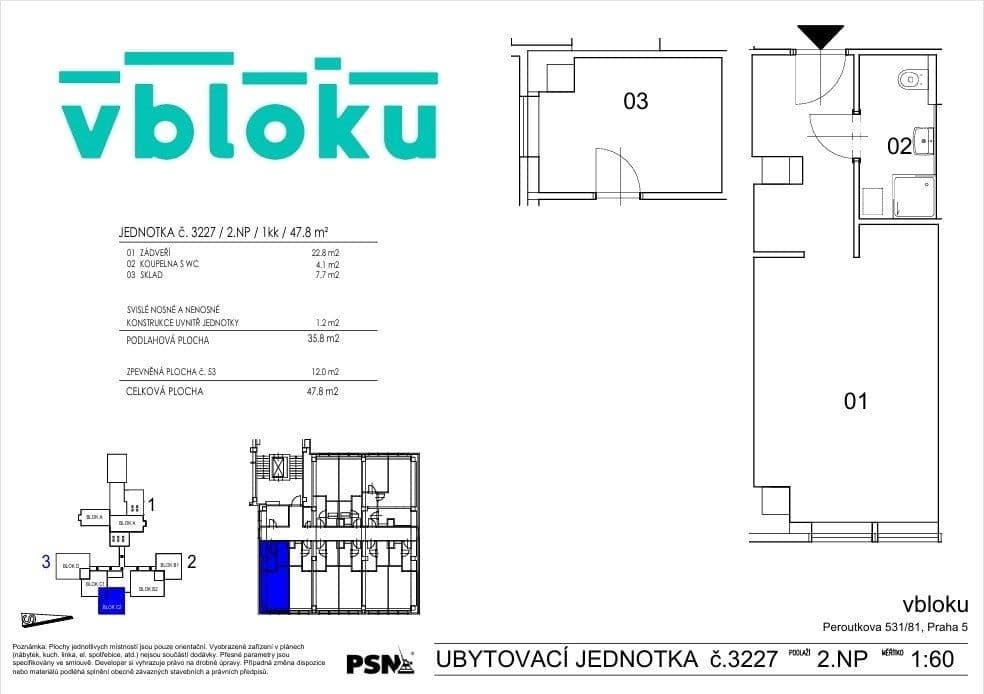 Pronájem bytu 1+kk 28 m², Peroutkova, Praha, Praha Pronájem bytu 1+kk 28 m², Peroutkova, Praha, Praha