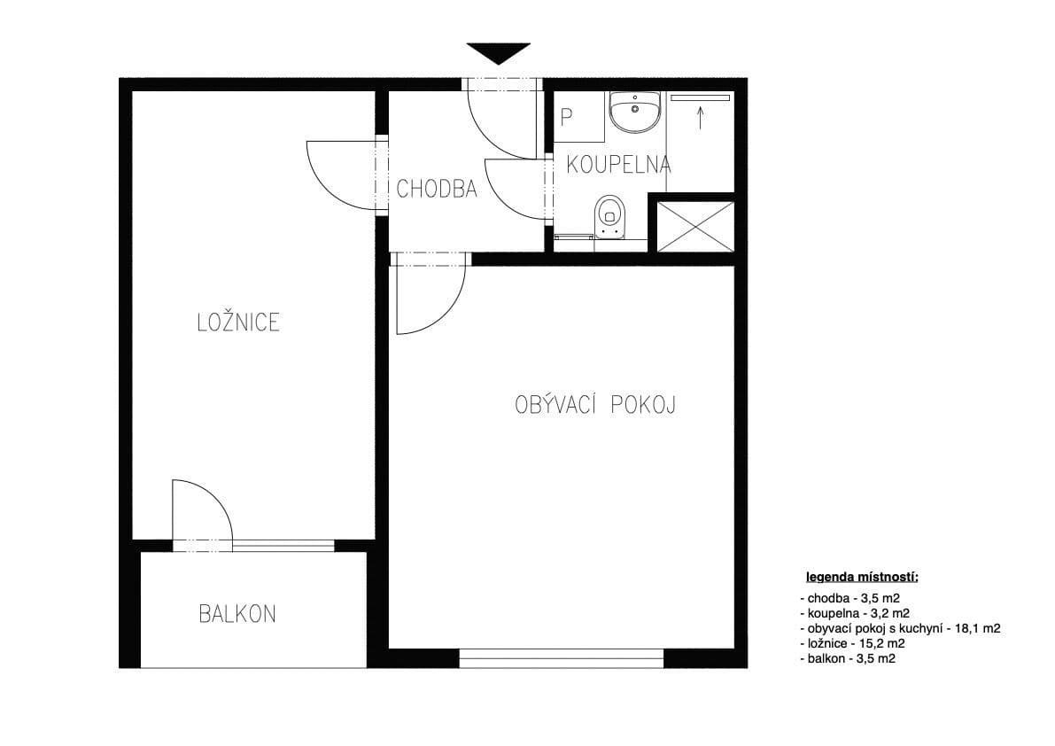 Prodej bytu 2+kk 43 m², Pazderkova, Liberec, Liberecký kraj Prodej bytu 2+kk 43 m², Pazderkova, Liberec, Liberecký kraj