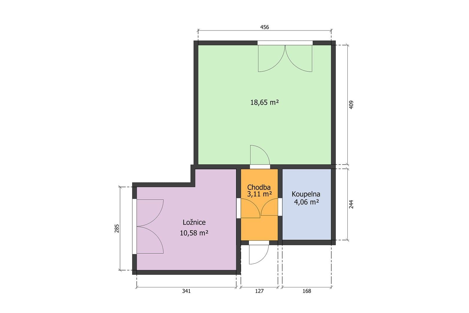 Pronájem bytu 2+kk 38 m², Českodubská, Praha, Praha Pronájem bytu 2+kk 38 m², Českodubská, Praha, Praha