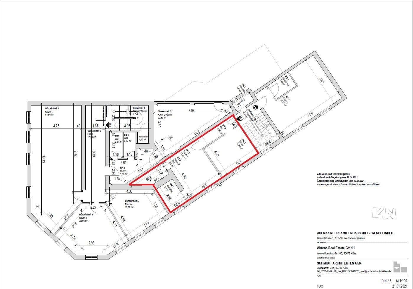 Pronájem bytu 2+1 41 m², Kölner Strasse 1, Leverkusen, Severní Porýní-Vestfálsko Pronájem bytu 2+1 41 m², Kölner Strasse 1, Leverkusen, Severní Porýní-Vestfálsko