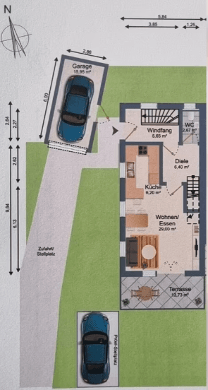 Prodej domu 105 m², pozemek 300 m², Sportplatzstraße 5, Weil, Bavorsko Prodej domu 105 m², pozemek 300 m², Sportplatzstraße 5, Weil, Bavorsko