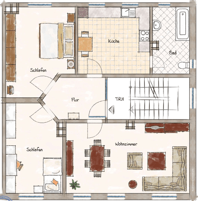Pronájem bytu 3+1 87 m², Ziesenißstraße 25, Hannover, Dolní Sasko Pronájem bytu 3+1 87 m², Ziesenißstraße 25, Hannover, Dolní Sasko