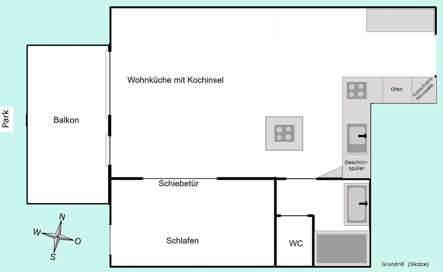 Prodej bytu 2+1 47 m², Tübingen, Bádensko-Württembersko Prodej bytu 2+1 47 m², Tübingen, Bádensko-Württembersko