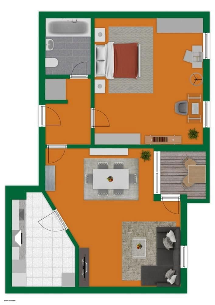 Pronájem bytu 2+kk 82 m², Hauptstrasse 160, Weil am Rhein, Bádensko-Württembersko Pronájem bytu 2+kk 82 m², Hauptstrasse 160, Weil am Rhein, Bádensko-Württembersko
