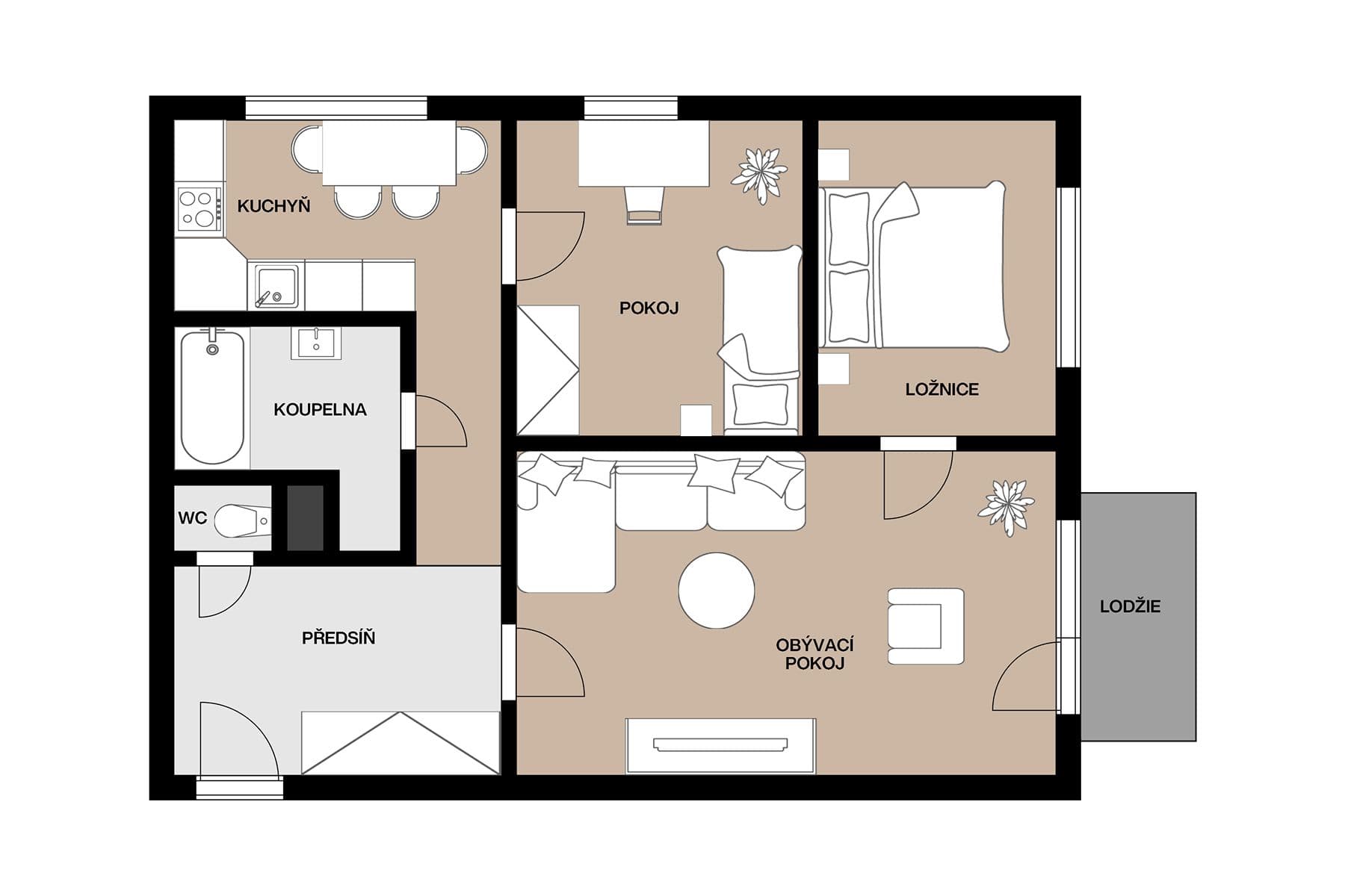 Prodej bytu 3+1 67 m², Fügnerova, Hluboká nad Vltavou, Jihočeský kraj Prodej bytu 3+1 67 m², Fügnerova, Hluboká nad Vltavou, Jihočeský kraj