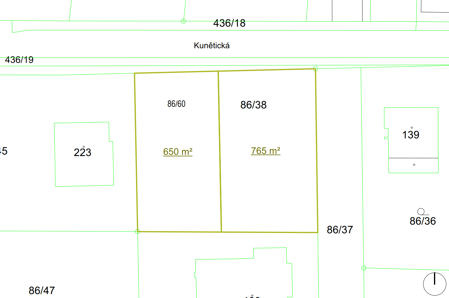 Prodej pozemku 650 m², Sezemice, Pardubický kraj Prodej pozemku 650 m², Sezemice, Pardubický kraj