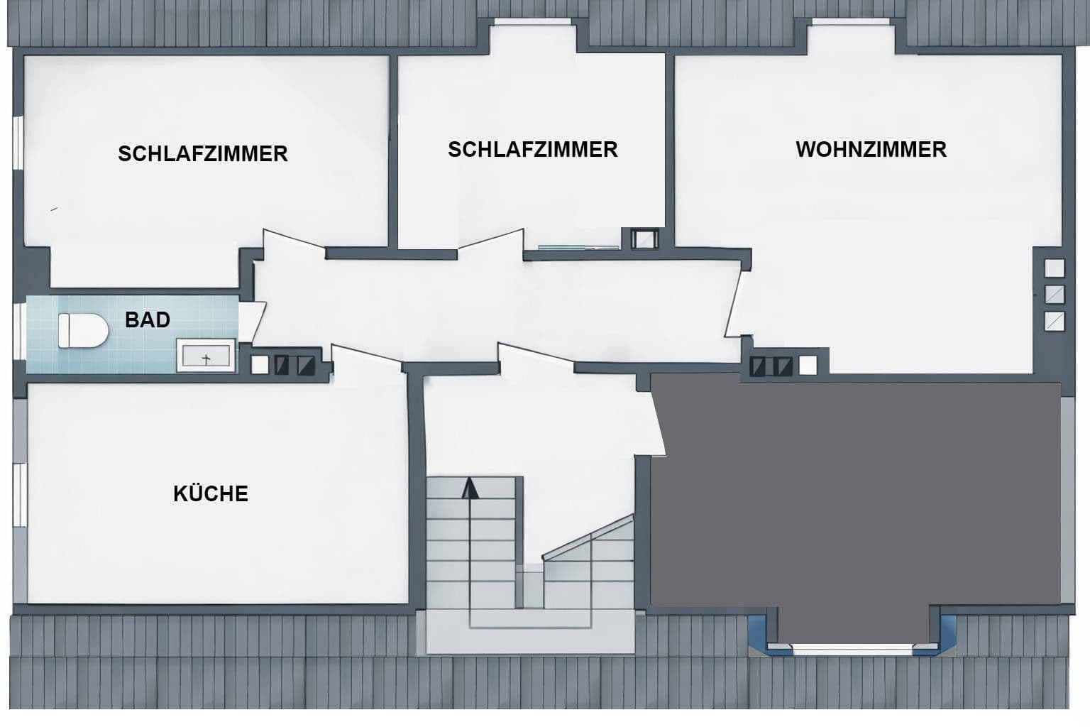 Pronájem bytu 3+1 53 m², Bottrop, Severní Porýní-Vestfálsko Pronájem bytu 3+1 53 m², Bottrop, Severní Porýní-Vestfálsko