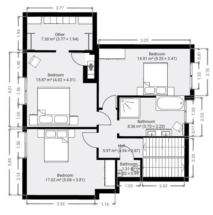 Prodej domu 150 m², pozemek 569 m², Rheine, Severní Porýní-Vestfálsko Prodej domu 150 m², pozemek 569 m², Rheine, Severní Porýní-Vestfálsko