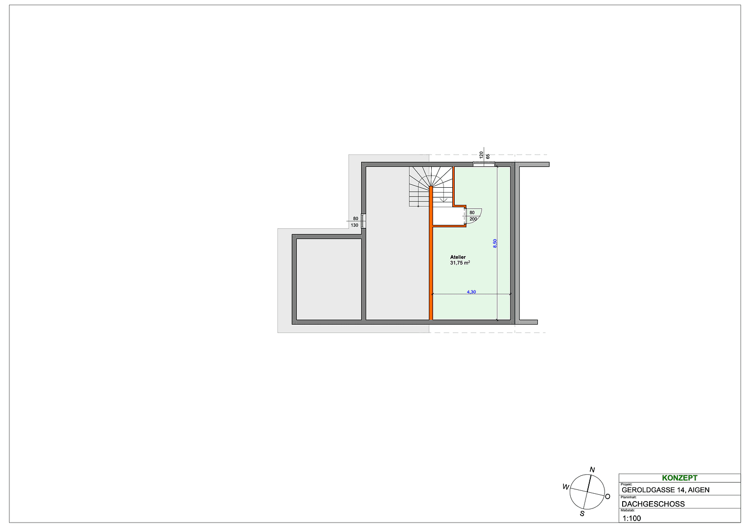 Prodej domu 120 m², pozemek 449 m², Geroldgasse, Salzburg, Salcbursko Prodej domu 120 m², pozemek 449 m², Geroldgasse, Salzburg, Salcbursko