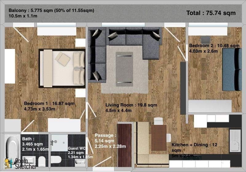 Pronájem bytu 3+1 75 m², Berlin, Berlín Pronájem bytu 3+1 75 m², Berlin, Berlín