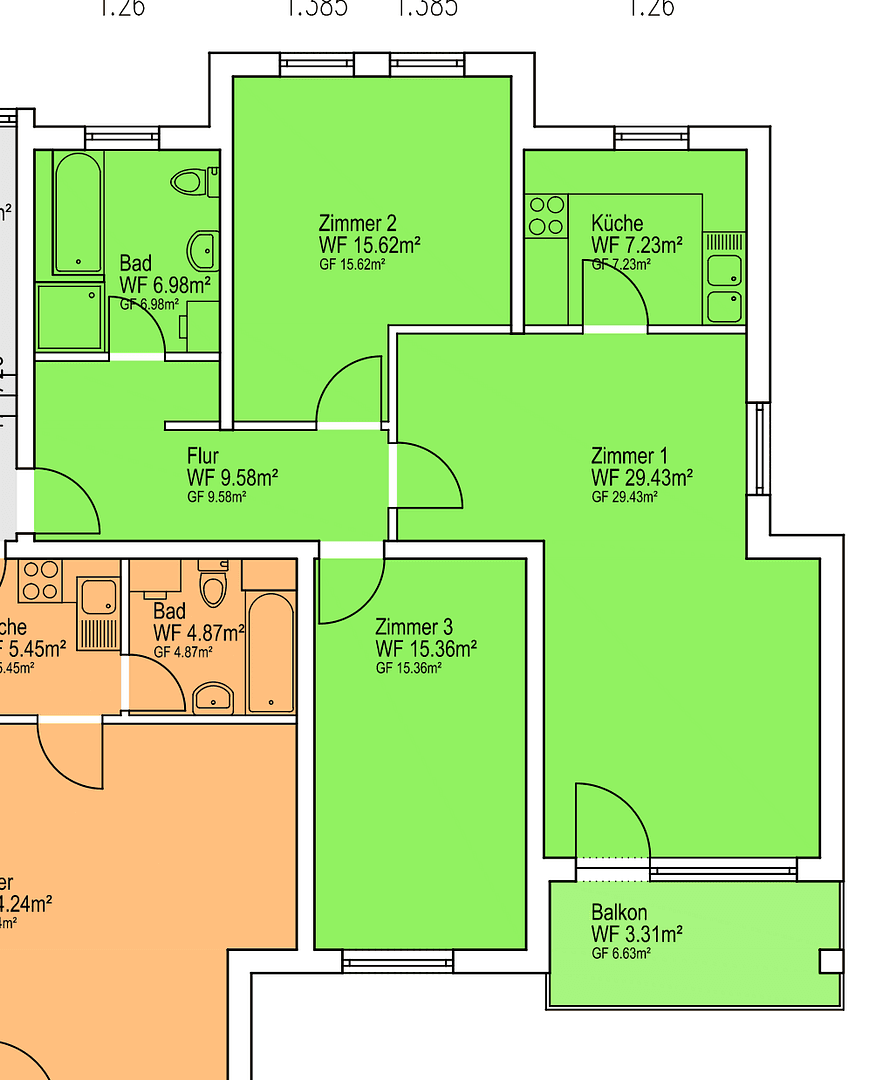 Pronájem bytu 3+1 83 m², Im Lerchenfeld 5, Bördeland, Sasko-Anhaltsko Pronájem bytu 3+1 83 m², Im Lerchenfeld 5, Bördeland, Sasko-Anhaltsko