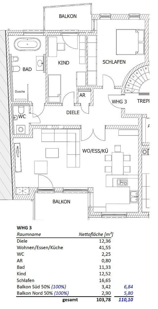 Pronájem bytu 3+1 104 m², Lange Str. 99, Fürth, Bavorsko Pronájem bytu 3+1 104 m², Lange Str. 99, Fürth, Bavorsko