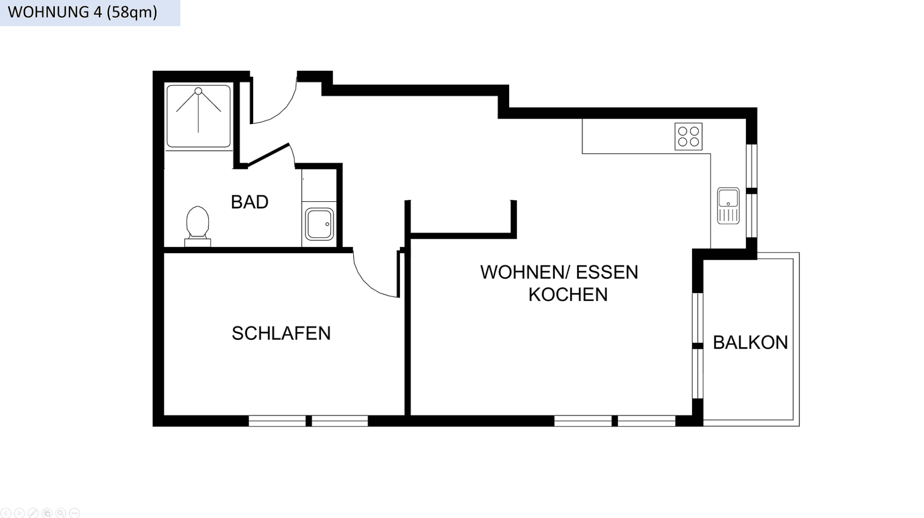 Pronájem bytu 2+1 58 m², Bergisch Gladbach, Severní Porýní-Vestfálsko Pronájem bytu 2+1 58 m², Bergisch Gladbach, Severní Porýní-Vestfálsko