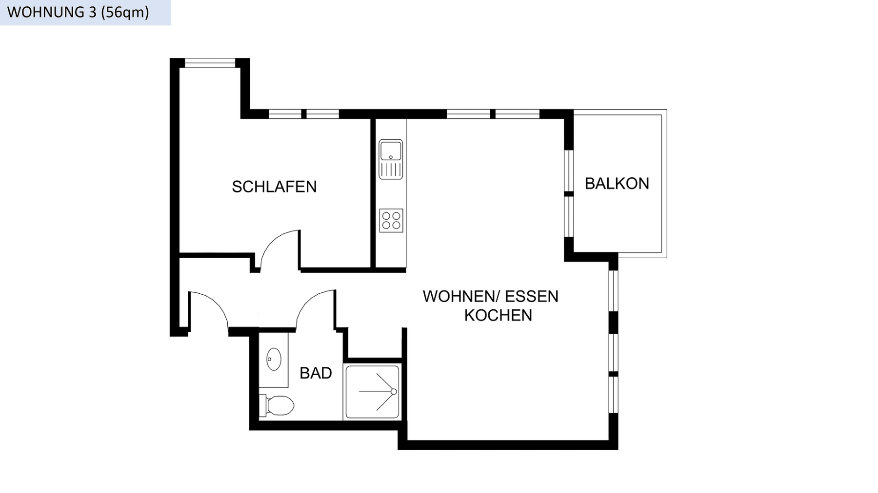 Pronájem bytu 2+1 58 m², Bergisch Gladbach, Severní Porýní-Vestfálsko Pronájem bytu 2+1 58 m², Bergisch Gladbach, Severní Porýní-Vestfálsko