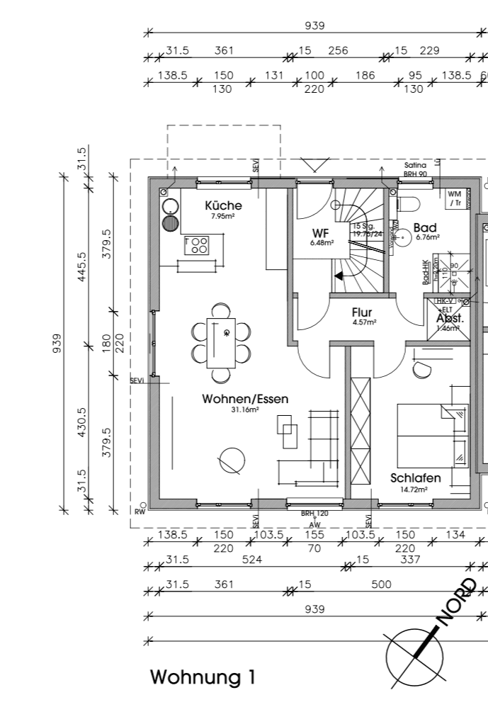 Pronájem bytu 2+1 74 m², Stade, Dolní Sasko Pronájem bytu 2+1 74 m², Stade, Dolní Sasko
