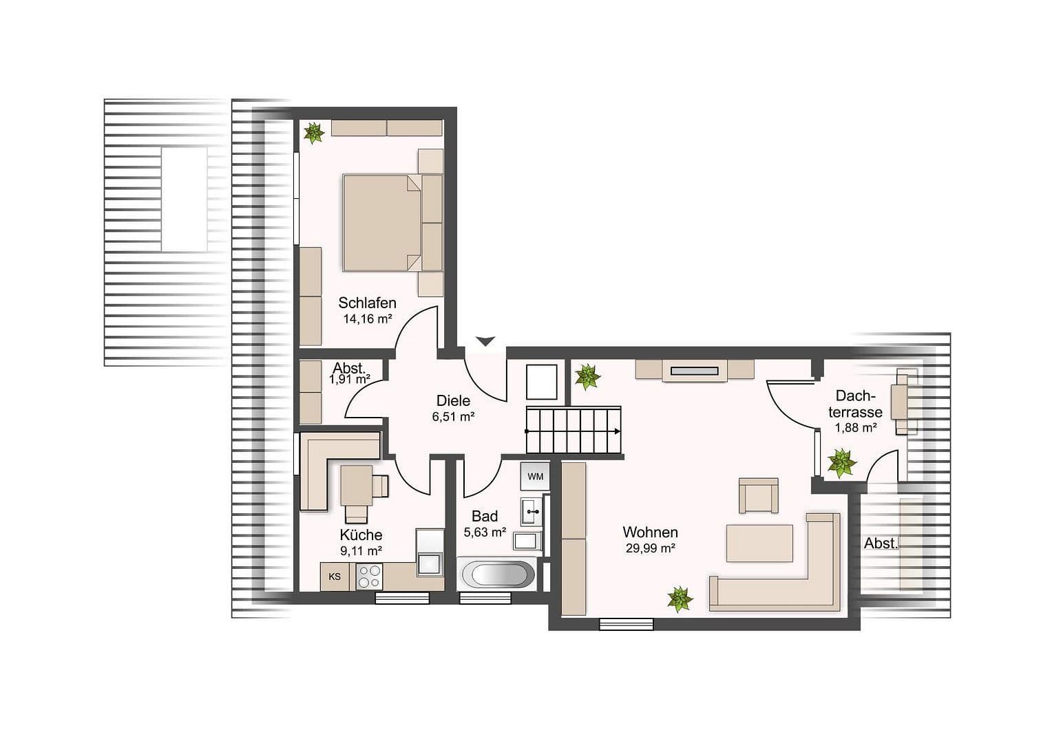 Prodej bytu 2+1 67 m², Landshut, Bavorsko Prodej bytu 2+1 67 m², Landshut, Bavorsko