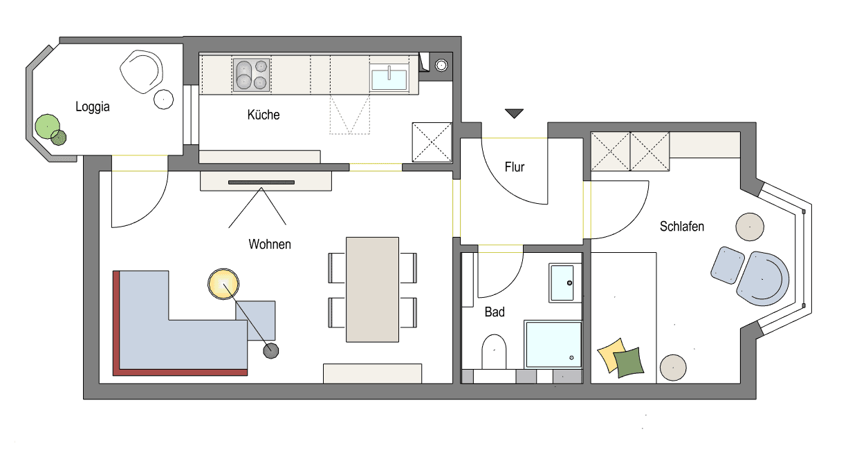 Pronájem bytu 2+1 42 m², Liebfrauenstr. 61, Darmstadt, Hessen Pronájem bytu 2+1 42 m², Liebfrauenstr. 61, Darmstadt, Hessen