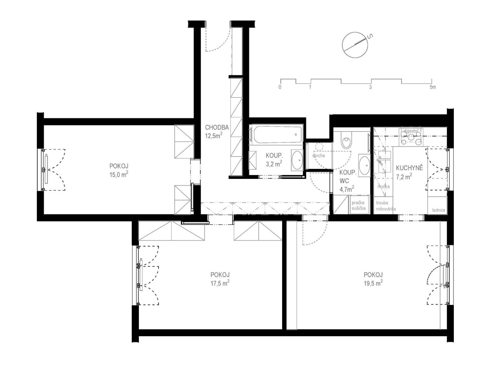 Prodej bytu 3+kk 80 m², Krupská, Praha, Praha Prodej bytu 3+kk 80 m², Krupská, Praha, Praha