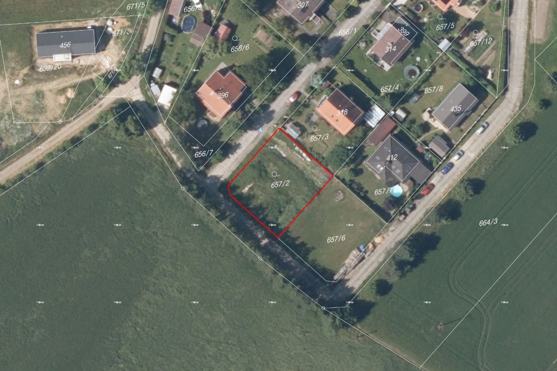 Prodej pozemku 593 m², Skryje, Středočeský kraj Prodej pozemku 593 m², Skryje, Středočeský kraj