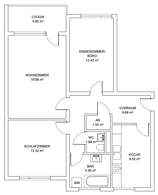 Prodej bytu 3+1 74 m², Stadlerstraße 49, Linz, Horní Rakousko Prodej bytu 3+1 74 m², Stadlerstraße 49, Linz, Horní Rakousko
